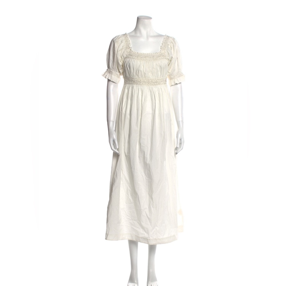 Doen square neck midi dress
